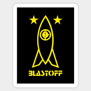 Rocket Blast Off Sticker